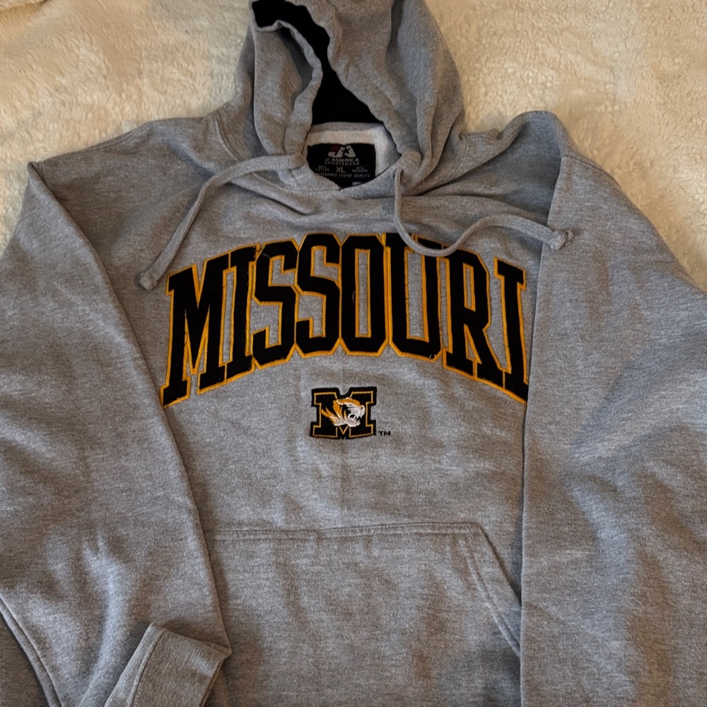 J. America Missouri Gray and Black Hoodie